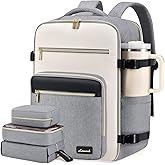 LOVEVOOK Travel Backpack For Women,40L Carry On Backpack Flight Approved,TSA Personal Item Travel Bag Fits 17 Inch Laptop,Business Weekender Overnight Daypack with Toiletry Bag and Cubes