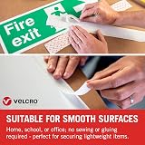 VELCRO Brand Stick On Tape 20mm x 1m Black Cut-To-Length Strong Hook & Loop view 6