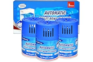 OceanBreezy Toilet Bowl Cleaners 3 Bottles | Automatic Long-Lasting Blue Toilet Cleaner Tablets, Septic Safe Toilet Bowl Tabl