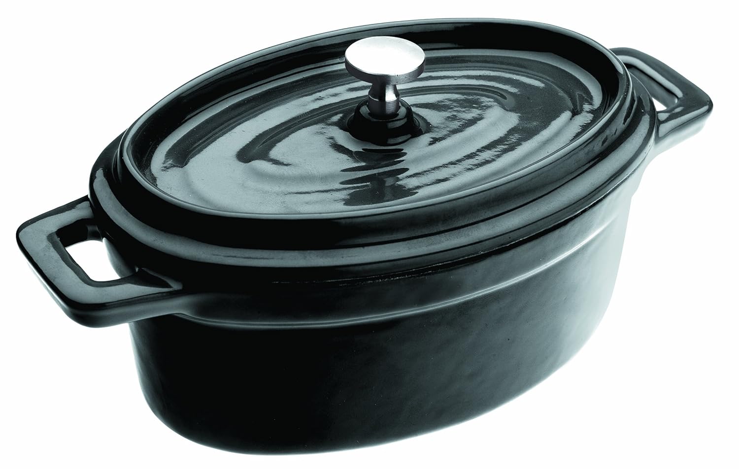 IBILI 726015N - Mini Cocotte Oval Negra 15X10X6 Cm: Amazon.es: Hogar