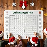 VitaTread Giant Christmas Word Search Poster – Comes with Erasable Marker, Wall Game for Family Gatherings, Extra-Large Holiday Word Search Wall Sticker for Christmas