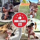 Zinbo Indestructible Dog Toy Medium Large Nylon Bone Real Bacon Flavored view 2