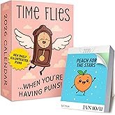 Punny Day-to-Day Calendar for 2026 | Funny Daily Desktop Calendar Christmas Stocking Stuffer Gift for Home or Office, Funny Desk Calendar 2026, Daily Tear Off Pages with Puns, White Elephant Gifts