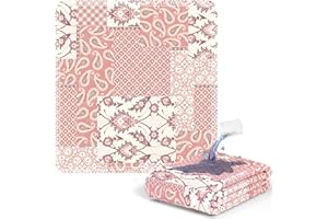 MILDPLUS Printed Washable Bed Pads 34"X36" Reusable Underpads Waterproof Mattress Protector Incontinence Bed Pads Pee Pads for Adults, Kids or Pets (Pink)