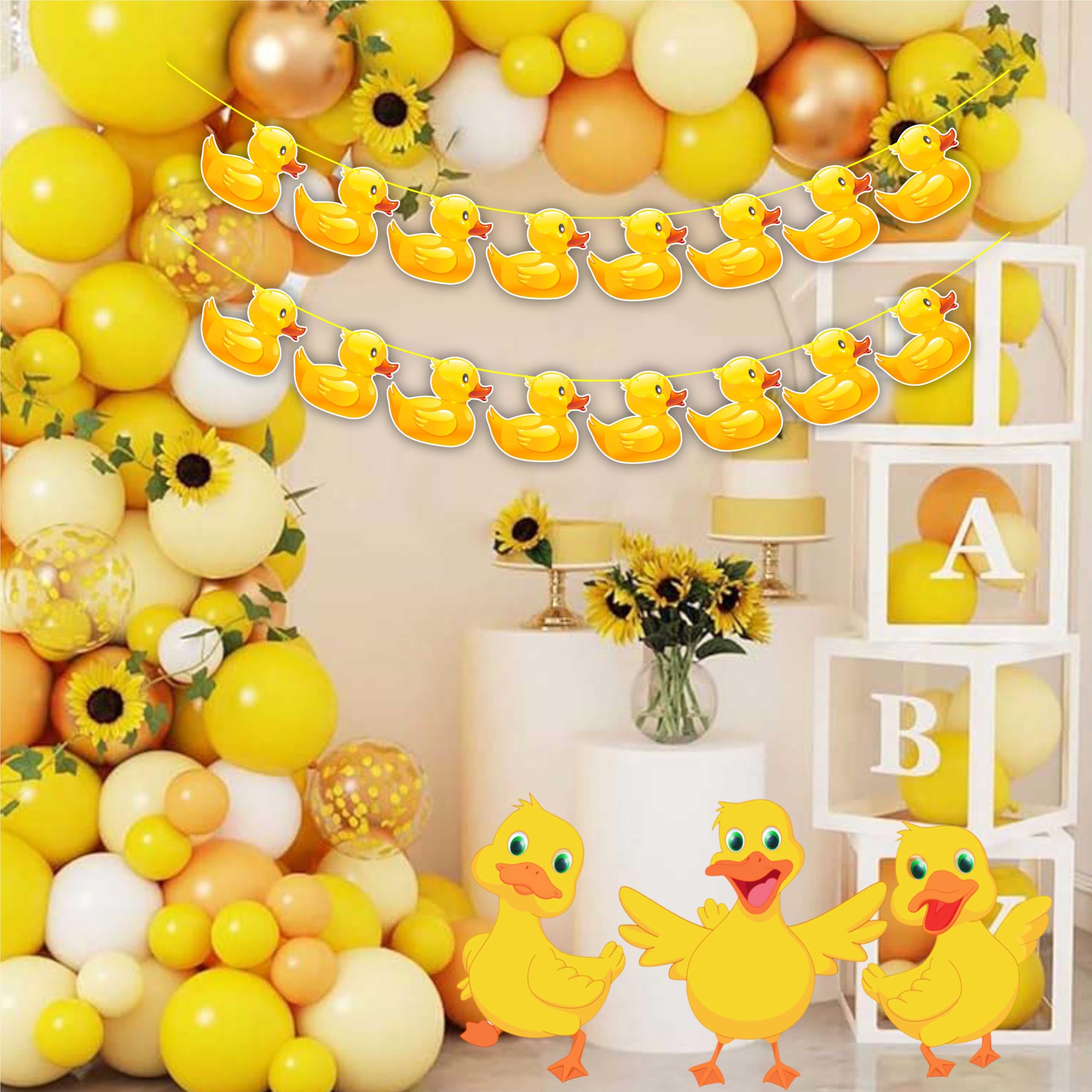 Cartoon Duck Garland Decoration - Vibrant Party Banner - Stylish Event Décor - Perfect for Birthdays, Celebrations & Festive Gatherings - Durable & Reusable Hanging Décor