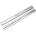 Benchmark Tools 466484 12 inch Combination Square Blade Ruler 4R Markings 1/8, 1/16, 1/32, 1/64 Stainless Steel Non-Glare Satin Chrome Finish Compatible with Starrett, Mitutoyo, PEC, Brown and Sharp