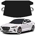 Autovir Windshield Cover for Ice and Snow | Snow, Ice, and Frost Protection Car Windshield Cover (69x42 inches) | All-Weather Car Snow Cover for Sedans, SUVs, and Hatchbacks