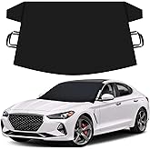 Autovir Windshield Snow Cover for Ice and Snow, Car Windshield Snow Cover | Winter Frost, Ice &amp; Snow Protection &ndash; Waterproof Frost Shield Windshield Protector for Cars, SUVs &amp; Trucks (69x42 inches)