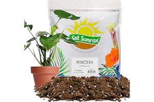 Soil Sunrise Monstera Houseplant Potting Soil Mix (12 Quarts) Custom Blend for Growing and Repotting