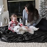 Bedsure Fleece Throw Blanket Sofa 130x150 cm Black view 7