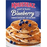 Krusteaz Light &amp; Fluffy Complete Pancake Mix, Blueberry 25.2 Ounce (Pack of 2)