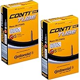 Continental Race 28 700x20-25c Bicycle Inner Tubes - 42mm Long Presta Valve - 2 Pack