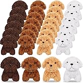 HyDren 30 Pcs 4.72 in Puppy Dogs Stuffed Animals Bulk Adopt a Puppy Mini Stuffed Plush Soft Puppies Dog Fluffy Plush Animal for Kids Baby Girls Boys Birthday Gifts Indoor Adoption Event(Multicolor)