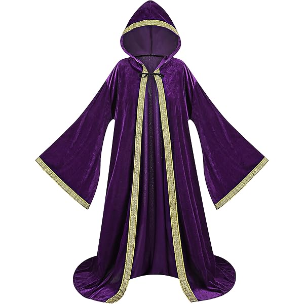 Amazon.com: Colorful House Velvet Wizard Robe with Hooded and Amazon.com: Colorful House Velvet Wizard Robe with Hooded and