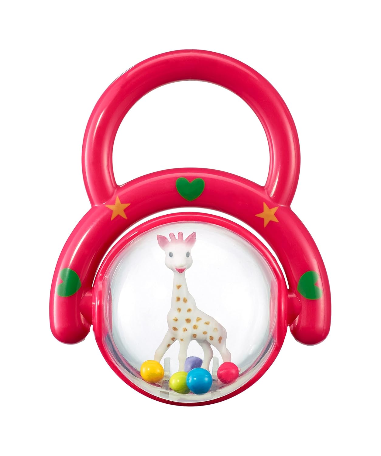 Vulli Sonajero con asa diseño Sophie la jirafa surtido de colores