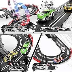 3 IN 1 Slot Car Race Track Sets with 4 High Speed