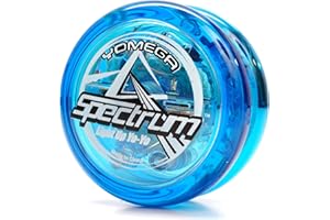 Yomega Spectrum – Light up Fireball Transaxle YoYo with LED Lights for Intermediate, Advanced and Pro Level String Trick Play + Extra 2 Strings & 3 Month Warranty (Blue)