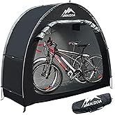 MAIZOA Bike Covers Storage Tent, Outdoor Portable Bicycle Storage Shed,210D Oxford Fabric PU5000 Waterproof for 2-3 Bikes,Outdoor Storage Tent for Motorcycles,Garden Tools,Lawn Mower,Various Tools