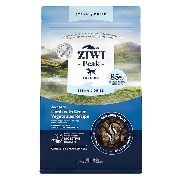 ZIWI PEAK STEAM & DRIED DOG FOOD –...