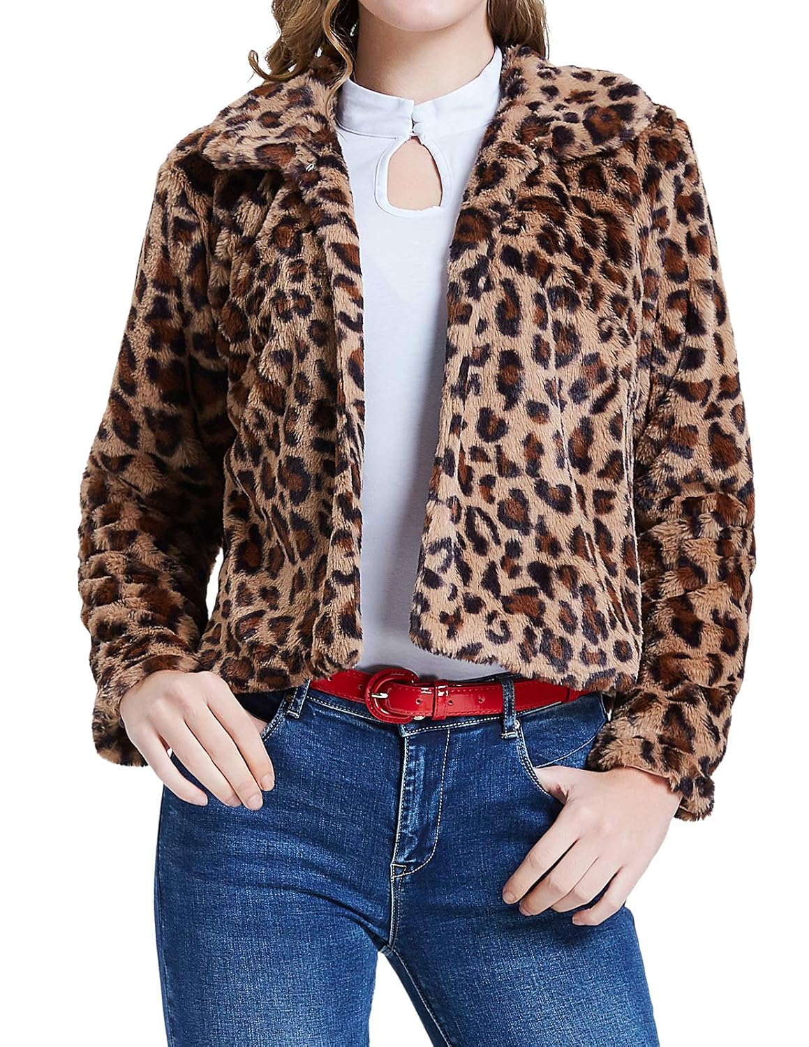 cropped cheetah jacket