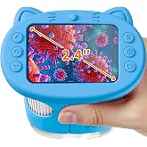1000X Handheld Digital Microscope for Kids, 2.4" IPS Screen STEM Toys | Kids Magnifying Camera, Educational Science Kits Birthday Gifts for Girls and Boys Ages 3-12, Blue