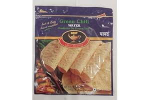Deep,Green Chili, Papad -Pack of 3 (200 g.x 3)