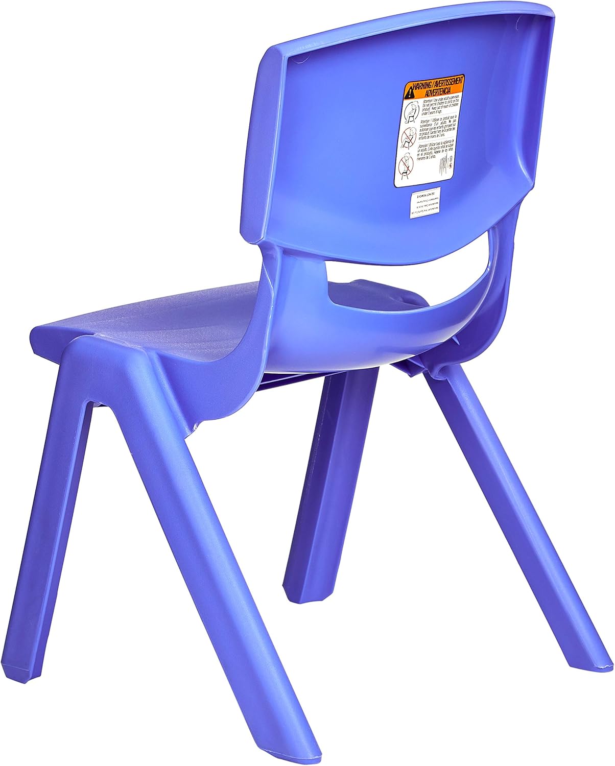  Basics 10 Inch School Classroom Stack Resin Chair, Blue, 6-Pack: Industrial & Scientific