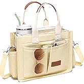 ZHMO Canvas Tote Bag for Women,Women's Bags Crossbody Bags Work Laptop Tote Bag Large Handbags Purse for Travel Nurse Teacher