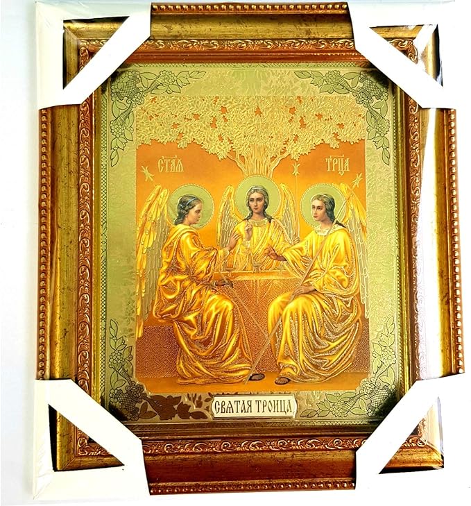 Amazon.de: Warenwelt Bild mit Rahmen Ikone Gott-Vater, Gott-Sohn Jesus