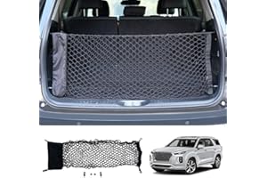 Maxzina Cargo Net Compatible with 2020-2025 2026 Hyundai Palisade Truck Bed Cargo Net 3.12'×1.02' Double Layer Envelope Style Dense Mesh Trunk Organizer for 2025 Exterior Accessories