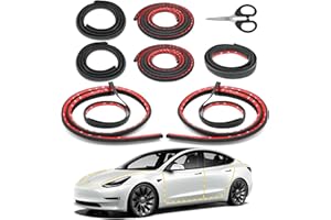 ZOSANY Car Weather Stripping for Tesla Model 3, Soundproof Seal for Wind Noise Reduction, Door & Trunk & A/B Pillar Rubber Seals