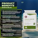 Hellenia 100% Antarctic Krill Oil 500mg 60 Softgels DHA EPA Astaxanthin view 4