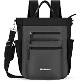 Sherpani Soleil, Anti Theft Convertible Backpack Tote (Grey Granite) | 18L Travel Shoulder Bag, Everyday Crossbody Purse, RFID Protection, Business Daypack, Gift for Women, Fits 13" Laptop
