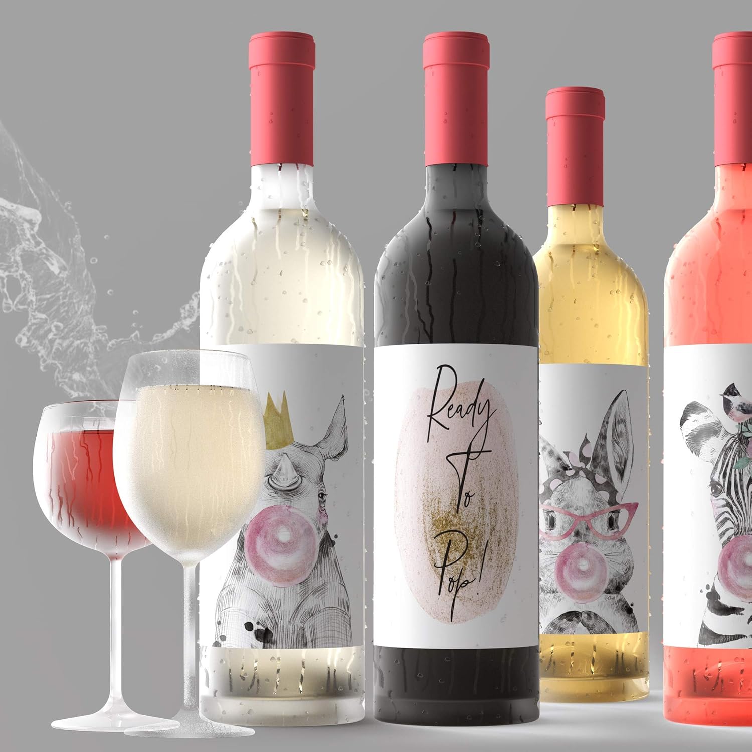 wine bottle centerpieces for baby shower