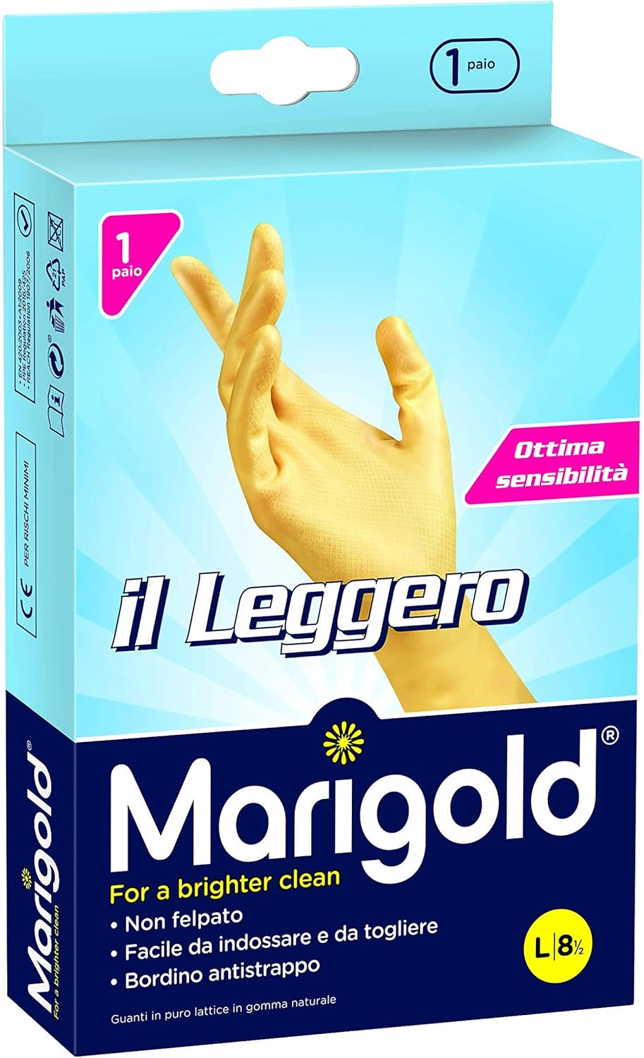 guanti di gomma per la pulizia dei bagni