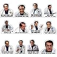 12 Pack Dr Now Magnets, Funny Dr. Nowzaradan Fridge Magnet - 3" × 3" Strong Magnets, Black Text, Motivational Diet Helper - Cute Fun Magnetic Accessories for Refrigerator & Car