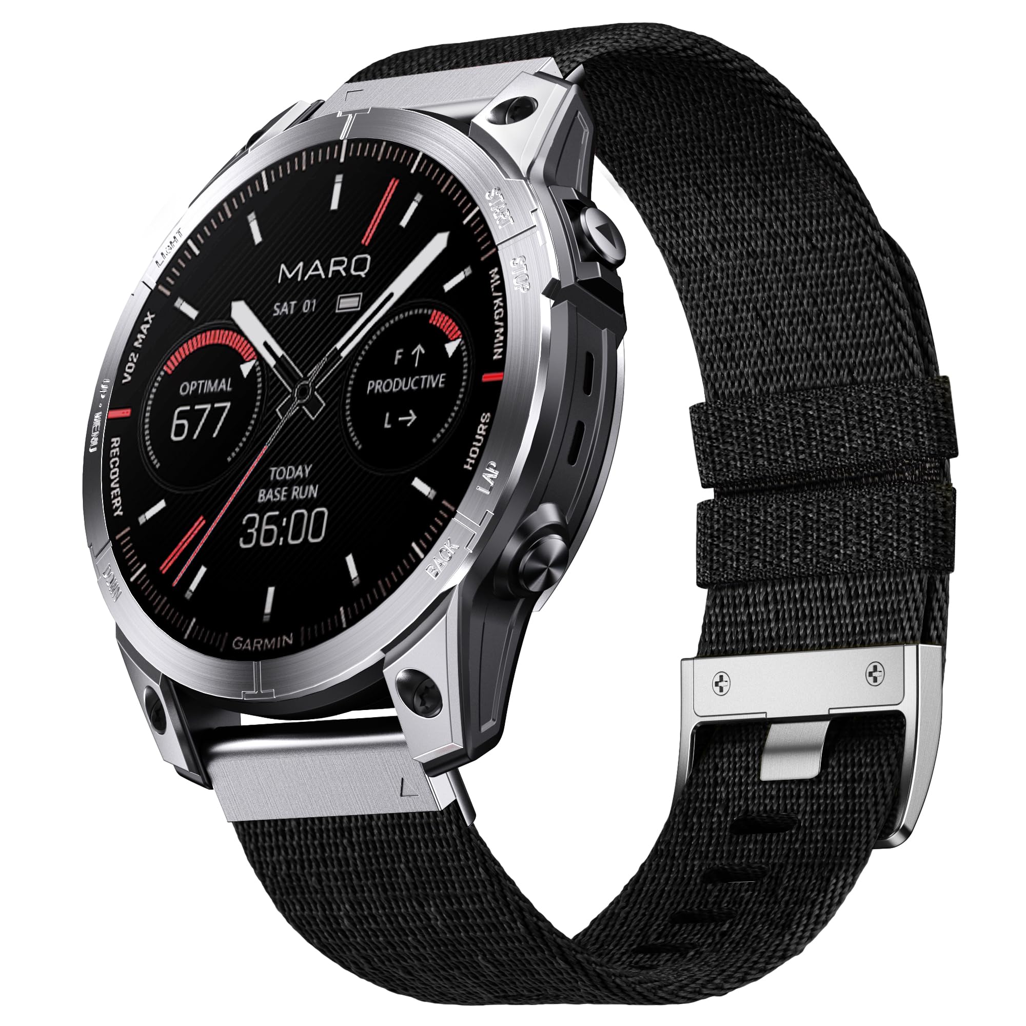 Watch Strap for Garmin Fenix 6 Pro/6/7 Pro/7/5 Plus/5, Quickfit 22mm Nylon Strap for Epix(47mm), Forerunner 965/955/945/935/745, for Instinct/Instinct 2, Approach S60/S62 — image 1