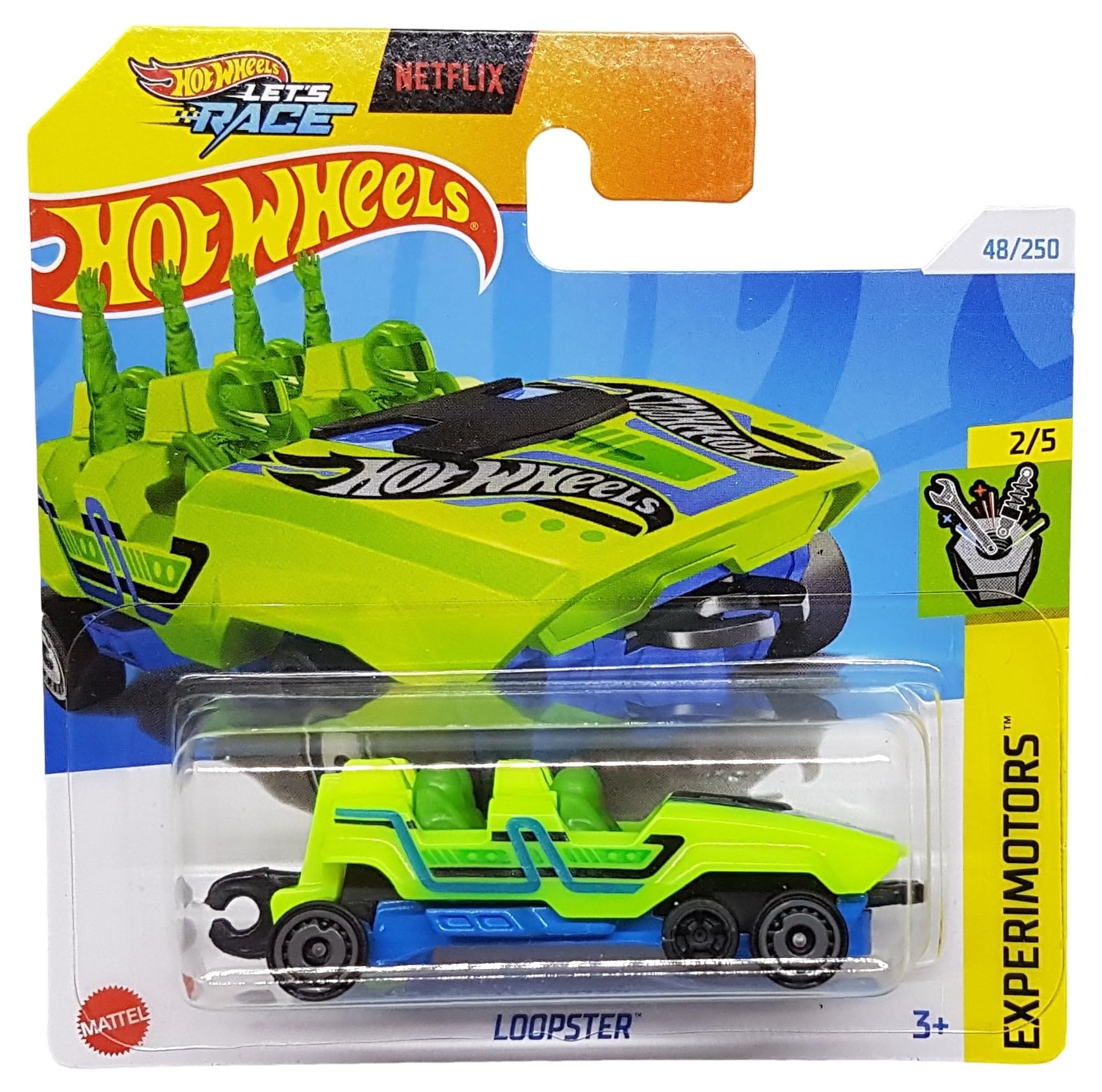 Hot Wheels - Loopster - Experimotors 2/5 - HTF14 - Short Card - Netflix Let's Race - Mattel 2024-1:64