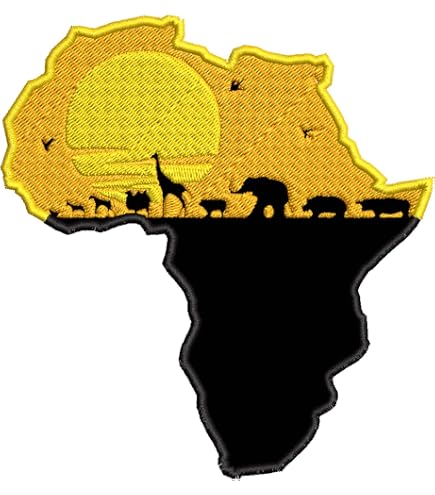 Parche De África Para Coser O Planchar - Decorativo Y Fácil De Usar