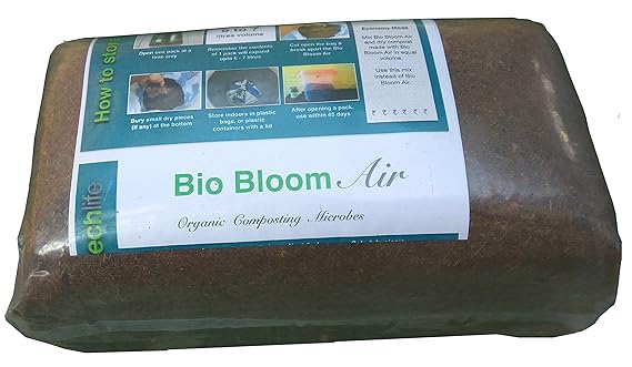 Greentech Life Bio Bloom Air - Compost Maker Powder - 4 Packs (Each 1.1Kg Pack Expands To 6 - 7 Litres) For Odor Free & Super Fast Home Composting