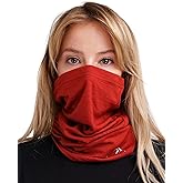 Merino.tech Merino Wool Ski Neck Gaiter - Face Mask Neck Warmer for Men & Women