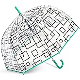 ShedRain Bubble Clear Umbrella, Auto Open, See-Through, Rain & Windproof, for Weddings, Proms and Events