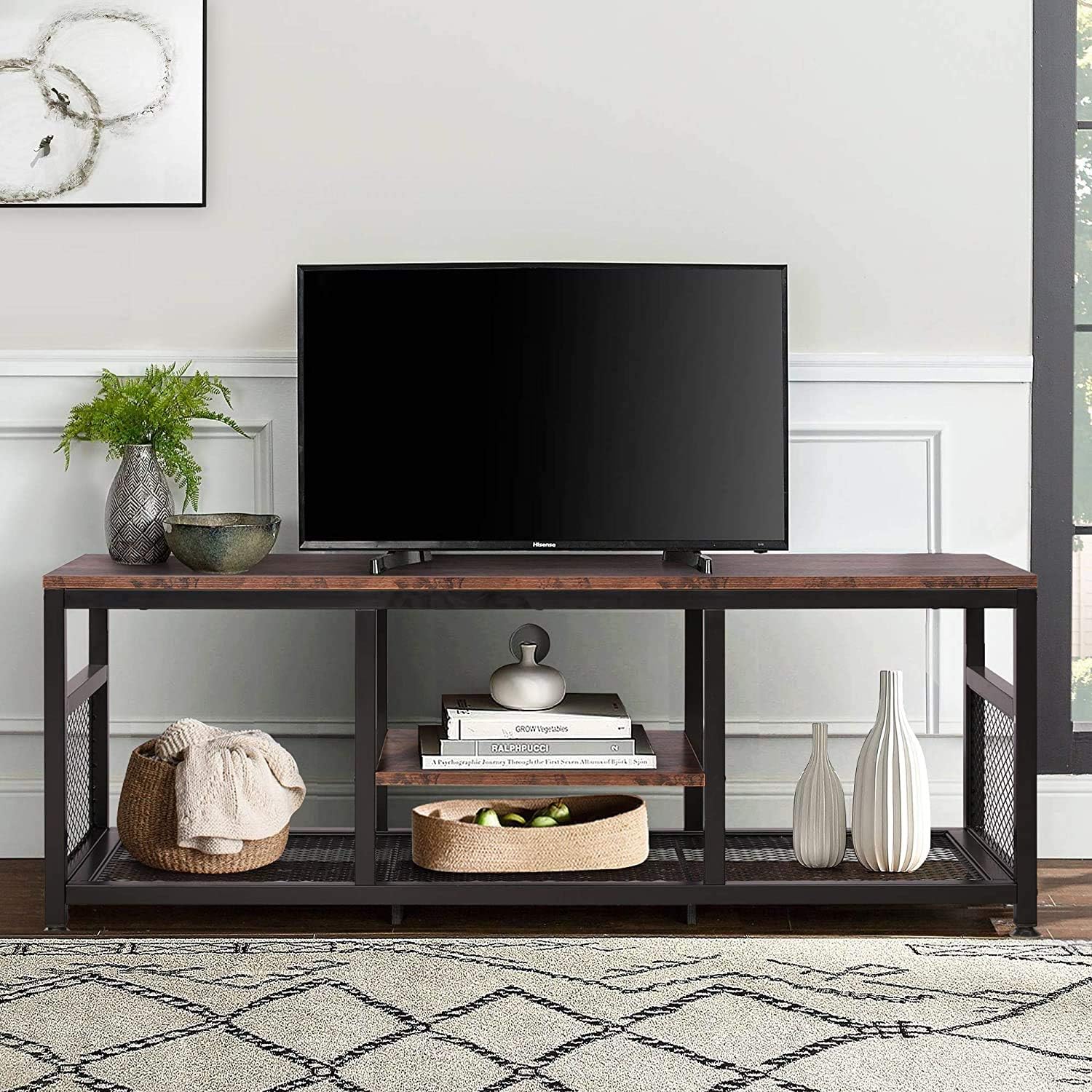 Modern Coffee Table And Matching Tv Stand Mahogany Wood Furniture