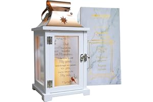 HOMAZING Memorial Lantern - Memorial Gifts for Loss of Father, Thoughtful Sympathy Gifts for Loss of Dad, Funeral Gifts for Loss of Father, Rememberance Gifts, Bereavement Gifts for Loss of Father