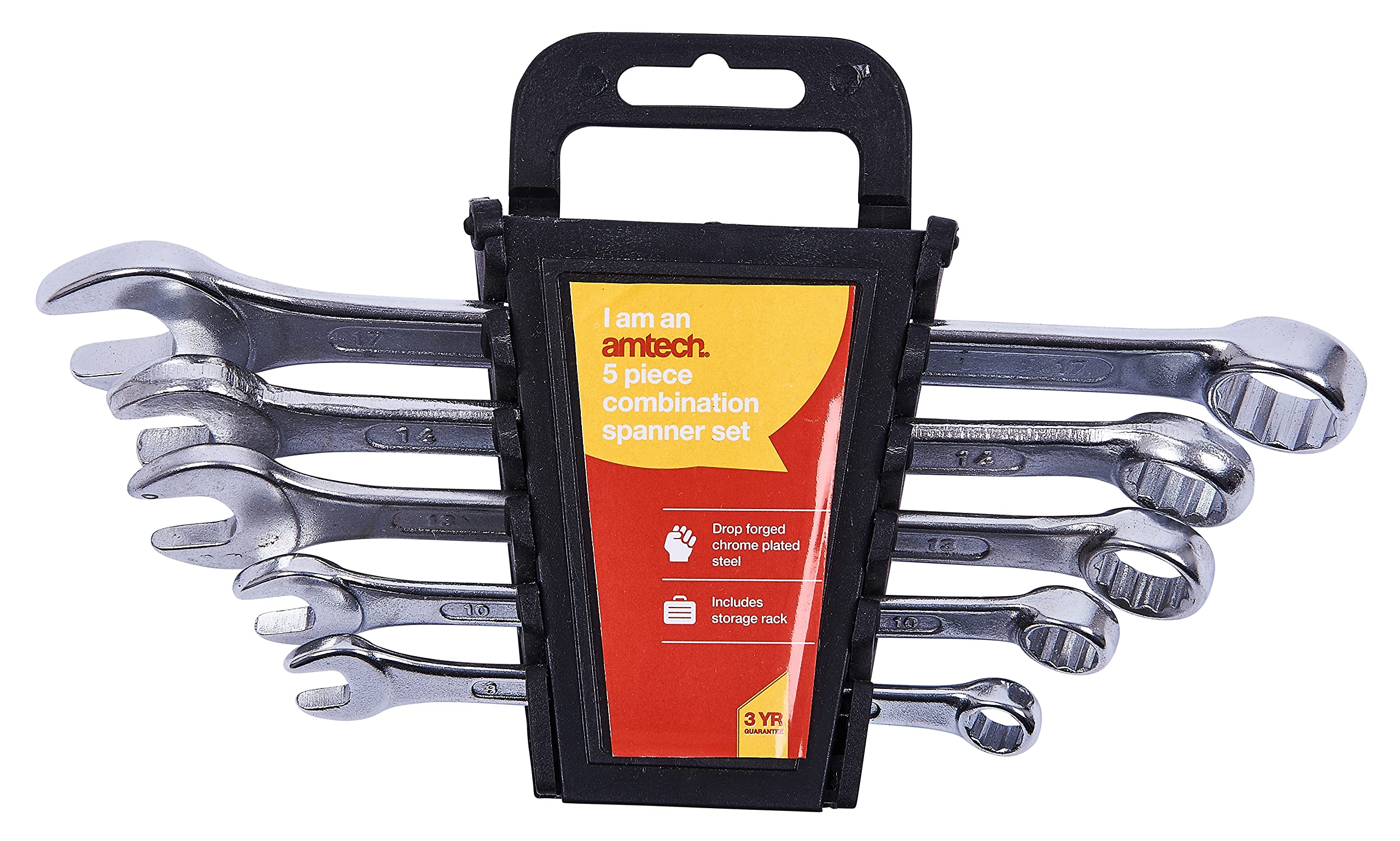 Amtech K0100 5 Piece Combination Spanner Set — image 1