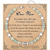 JoycuFF 𝗚𝗶𝗳𝘁𝘀 𝗳𝗼𝗿 𝗪𝗼𝗺𝗲𝗻 𝗠𝗼𝗼𝗻𝘀𝘁𝗼𝗻𝗲 𝗕𝗿𝗮𝗰𝗲𝗹𝗲𝘁 Amazonite Colorful Imperial Jasper Stainless Steel Beads Bracelets, Mothers Day Birthday Christmas Valentines Graduation Gifts