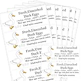 Unwashed Chicken Quail Duck Egg Carton Stickers 1