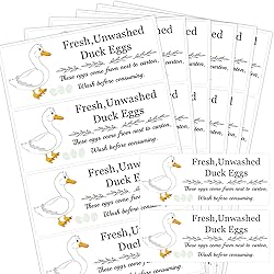 Unwashed Chicken Quail Duck Egg Carton Stickers 1