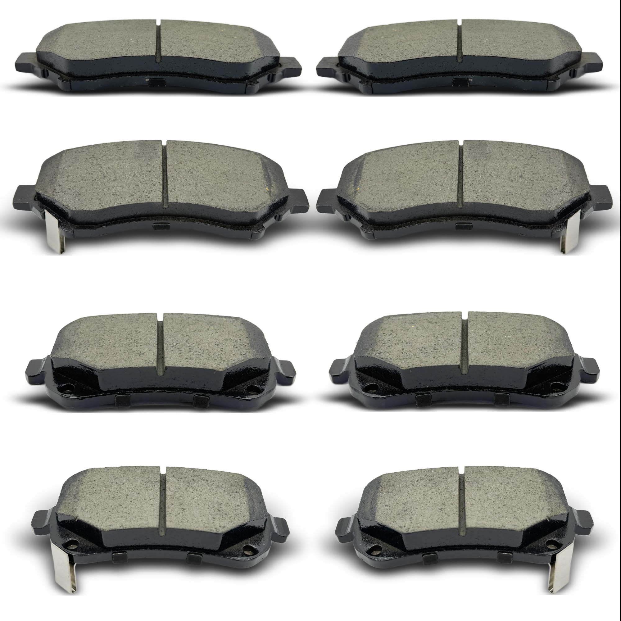 Photo 1 of Front Rear Ceramic Brake Pads 8 Pieces Set fit for 2008-2016 Chrysler Town & Country,for 2008-2011 Dodge Grand Caravan/Journey,for 2009-2014 Volkswagen Routan