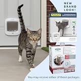 PetSafe Microchip Activated Cat Flap Exclusive Entry 4 Way Locking White view 8